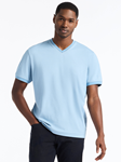 Slate Blue Holton Short Sleeve Men T-Shirt | Robert Graham T-Shirts Collection | Sam's Tailoring Fine Men's Clothing