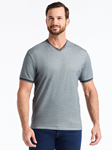 Charcoal Holton Short Sleeve Men's T-Shirt | Robert Graham T-Shirts Collection | Sam's Tailoring Fine Men's Clothing