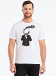 White Wine Man Short Sleeve Men's T-Shirt | Robert Graham T-Shirts Collection | Sam's Tailoring Fine Men's Clothing