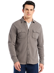 Charcoal Burner Men's Long Sleeve Knit Shirt | Robert Graham Knits Collection | Sam's Tailoring Fine Men's Clothing