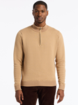 Camel Walton Long Sleeve Men's Sweater | Robert Graham Knits Collection | Sam's Tailoring Fine Men's Clothing