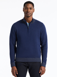Navy Walton Long Sleeve Men's Sweater | Robert Graham Sweaters Collection | Sam's Tailoring Fine Men's Clothing