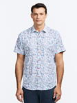 Multi Elgar Short Sleeve Button Down Men's Shirt | Robert Graham Short Sleeves Shirts Collection | Sam's Tailoring Fine Men's Tailoring
