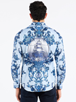 Blue Bayswater Long Sleeve Button Down Shirt | Robert Graham Long Sleeves Shirts Collection | Sam's Tailoring Fine Men's Clothing