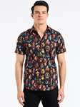 Black Carni Short Sleeve Button Down Men's Shirt | Robert Graham Short Sleeves Shirts Collection | Sam's Tailoring Fine Men's Tailoring