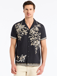 Black Ashby Short Sleeve Button Down Men's Shirt | Robert Graham Short Sleeves Shirts Collection | Sam's Tailoring Fine Men's Tailoring