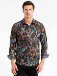 Multi Montage Long Sleeve Men's Button Down ShirtWhite Maelstrom Long Sleeve Button Down ShirtBlack Arden Long Sleeve Button Down Men's ShirtNavy Herrington Long Sleeve Button Down Shirt | Robert Graham Long Sleeves Shirts Collection | Sam's Tailoring Fine Men's Tailoring