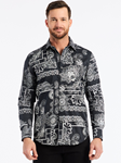 Black Arden Long Sleeve Button Down Men's ShirtNavy Herrington Long Sleeve Button Down Shirt | Robert Graham Long Sleeves Shirts Collection | Sam's Tailoring Fine Men's Tailoring