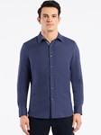 Indigo Leonard Long Sleeve Button Down Men Shirt | Robert Graham Short Sleeves Shirts Collection | Sam's Tailoring Fine Men's Tailoring