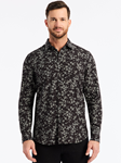 Black Angola Men's Long Sleeve Button Down Shirt | Robert Graham Long Sleeves Shirts Collection | Sam's Tailoring Fine Men's Tailoring