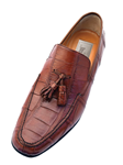 Cognac Crocodile Leather Men's Dress Shoe | Ferrini Men's Dress Shoes | Sam's Tailoring Fine Men Clothing