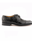 Black Alligator Leather Lace Up Dress Shoe | Ferrini Men's Dress Shoes | Sam's Tailoring Fine Men Clothing