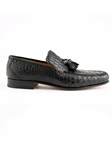 Black Crocodile Leather Men's Dress Loafer | Ferrini Men's Dress Shoes | Sam's Tailoring Fine Men Clothing
