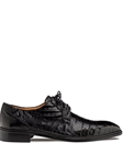 Black Riverside Crocodile Men's Lace Up Shoe | Mezlan Lace Up Collection | Sam's Tailoring Fine Men's Clothing