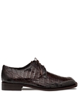 Brown Ugo Crocodile Uppers Lace Up Men's Shoe | Mezlan Lace Up Collection | Sam's Tailoring Fine Men's Clothing