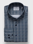 Navy Modern 4Flex Stretch Knit Men's Shirt | Emanuel Berg Casual Shirts Collection | Sam's Tailoring Fine Men Clothing