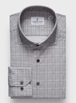 Light Grey Modern 4Flex Stretch Knit Men's Shirt | Emanuel Berg Casual Shirts Collection | Sam's Tailoring Fine Men Clothing