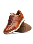 Honey Genuine Python & Calfskin Men's Sneaker | Marco Di Milano Sneakers Collection | Sam's Tailoring Fine Men's Clothing