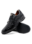 Black Genuine Alligator Leather Men's Sneaker | Marco Di Milano Sneakers Collection | Sam's Tailoring Fine Men's Clothing