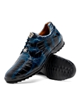 Rustic Navy Genuine Alligator Men's Sneaker | Marco Di Milano Sneakers Collection | Sam's Tailoring Fine Men's Clothing