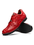 Red Genuine Caiman Crocodile Men's Sneaker | Marco Di Milano Sneakers Collection | Sam's Tailoring Fine Men's Clothing