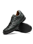 Green Genuine Caiman Crocodile Men's Sneaker | Marco Di Milano Sneakers Collection | Sam's Tailoring Fine Men's Clothing