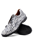 Newspaper Genuine Caiman Crocodile Men's Sneaker | Marco Di Milano Sneakers Collection | Sam's Tailoring Fine Men's Clothing