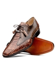 Rustic Orix Alligator & Calfskin Men's Lace Up Shoe | Marco Di Milano Lace Up Shoes Collection | Sam's Tailoring Fine Men's Clothing