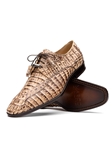 Rustic Orix Caiman Crocodile Lace Up Derby Shoe | Marco Di Milano Lace Up Shoes Collection | Sam's Tailoring Fine Men's Clothing