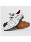 Newspaper Ostrich Quill Lace Up Men's Derby Shoe | Marco Di Milano Lace Up Shoes Collection | Sam's Tailoring Fine Men's Clothing