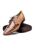 Rustic Orix Ostrich Leg Men's Lace Up Shoe | Marco Di Milano Lace Up Shoes Collection | Sam's Tailoring Fine Men's Clothing