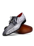 Newspaper Ostrich & Stingray Lace Up Men's Shoe | Marco Di Milano Lace Up Shoes Collection | Sam's Tailoring Fine Men's Clothing