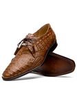 Bay Apache Caiman Crocodile Dress Derby Men's Shoe | Marco Di Milano Lace Up Shoes Collection | Sam's Tailoring Fine Men's Clothing