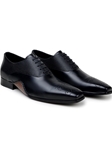 Black Italian Calf Leather Studio Men's Shoe | Belvedere Studio Shoes | Sam's Tailoring Fine Men's Clothing