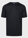 Black Short Sleeve Reglan Crew Neck T-Shirt | Emanuel Berg T-Shirts Collection | Sam's Tailoring Fine Men Clothing