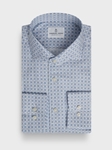 Blue Cotton Luxe Dobby Casual Sartorial Men's Shirt | Emanuel Berg Casual Shirts Collection | Sam's Tailoring Fine Men Clothing