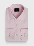 Pink Checked Cotton Twill Natural Stretch Yoga Dress Shirt | Emanuel Berg Business Shirts Collection | Sam's Tailoring Fine Men's Clothing