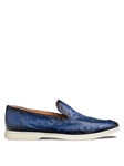 Jeans Marmi Ostrich Flex Men's Casual Moccasin | Mezlan Slip On's Collection | Sam's Tailoring Fine Men's Clothing