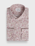 Pink Dobby Printed Cotton Men's Sport Luxury Dress Shirt | Emanuel Berg Business Shirts Collection | Sam's Tailoring Fine Men Clothing
