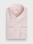 Light Pastel Pink Washed Natural Stretch Yoga Poplin Shirt | Emanuel Berg Business Shirts Collection | Sam's Tailoring Fine Men Clothing