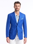 Cobalt Notch Lapel Tailored Fit Rempston Men's Blazer | Robert Graham Blazers Collection | Sam's Tailoring Fine Men's Clothing