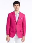 Pink Notch Lapel Tailored Fit Rempston Men's Blazer | Robert Graham Blazers Collection | Sam's Tailoring Fine Men's Clothing