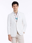 White Solid Seersucker Harston Men's Blazer | Robert Graham Blazers Collection | Sam's Tailoring Fine Men's Clothing