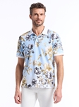 Multi Floral Print Milson Short Sleeve Men Polo | Robert Graham Polos & T-Shirts Collection | Sam's Tailoring Fine Men's Clothing