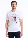 White The Tipsy Times Short Sleeve Crewneck T-Shirt | Robert Graham Polos & T-Shirts Collection | Sam's Tailoring Fine Men's Clothing