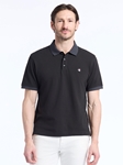 Black Devil Point Collar Short Sleeve Men's Polo | Robert Graham Polos & T-Shirts Collection | Sam's Tailoring Fine Men's Clothing