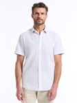 White Thresher Short Sleeve Button Down Men's Shirt | Robert Graham Short Sleeves Shirts Collection | Sam's Tailoring Fine Men's Tailoring