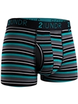 Teal Stripe Swing Shift 3" Trunk Underwear | 2Undr 3" Trunk Underwear's Collection | Sam's Tailoring Fine Men's Clothing