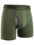 Army Green Swing Shift 6" Boxer Breif | 2Undr 6" Boxer Brief Underwear's Collection | Sam's Tailoring Fine Men's Clothing