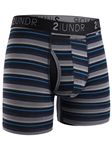 Blue Stripe Swing Shift 6" Boxer Breif | 2Undr 6" Boxer Brief Underwear's Collection | Sam's Tailoring Fine Men's Clothing